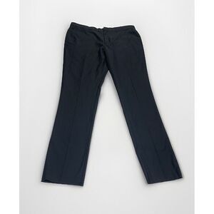 NEW $359 Vinci Philosophy Unfinished Black Flat Front Dress Pants Men Size 40X34
